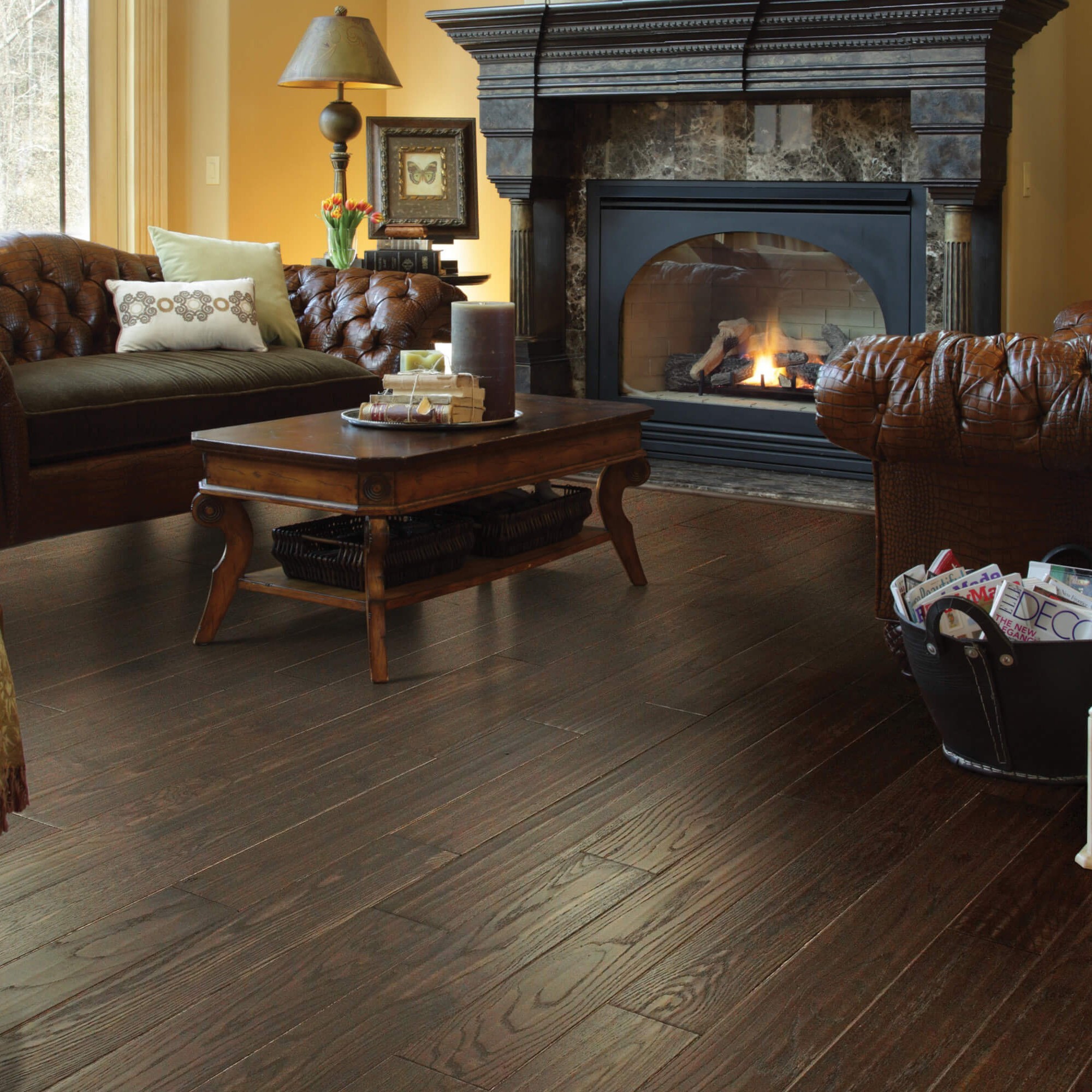 Living room Hardwood flooring | Right Carpet & Interiors